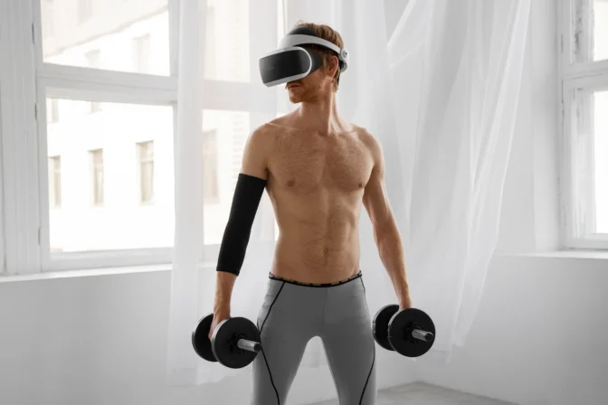 front-view-man-doing-fitness-with-vr-glasses